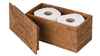 La Jolla Rectangular Rattan Storage and Toilet Roll Box, Honey-Brown