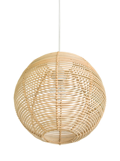 Palau Continuous Weave Wicker Ball Pendant Lamp