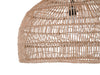 Open Weave Cane Rib Dome Pendant Lamp, Natural