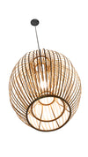 Bamboo Trinity Ball Pendant Lamp, Natural