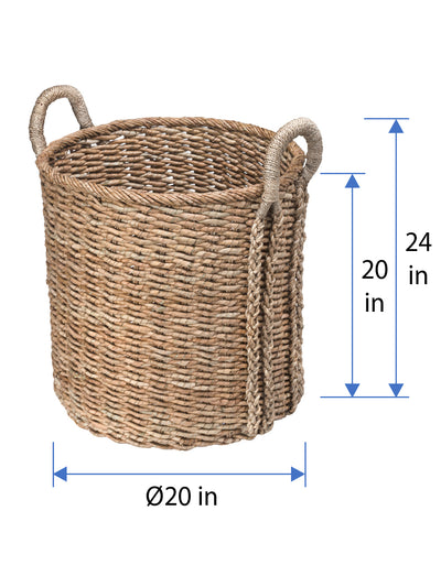 Oversized Round Seagrass Basket