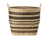 X-Large Striped Wicker Basket