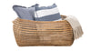 Cambria Rectangular Open Weave Storage Basket, Honey-Brown