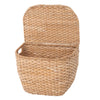 Oval Seagrass Wall Trunk, Storage Basket with Lid, Natural