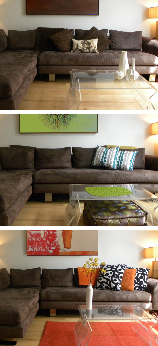 THROW PILLOWS AND YOUR INNER ARTIST: CHANGE IT UP TO CHANGE YOUR LIFE.