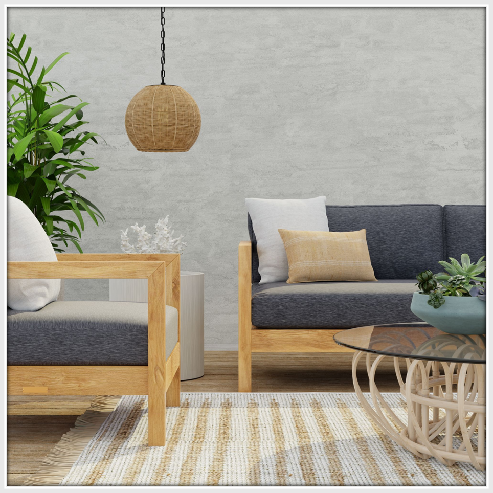 Outdoor Coffee Table With Umbrella Hole KOUBOO Wicker Umbrella