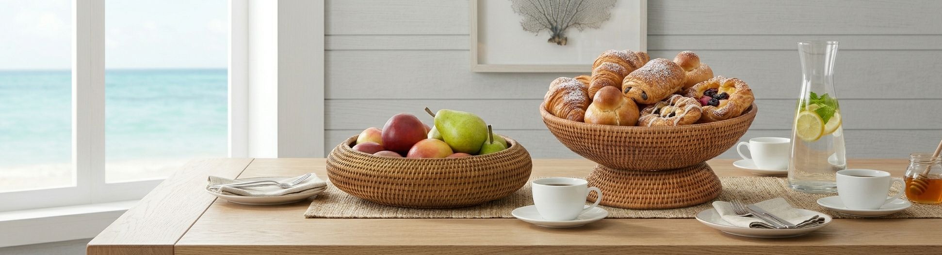 Rattan Bowls