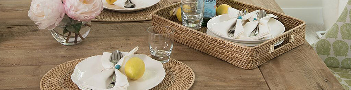 Woven Rattan Placemats | Kouboo