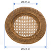 La Jolla Round Rattan Charger Plate, Set of 2