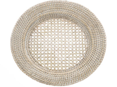 La Jolla Round Rattan Charger Plate, Set of 2