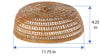 La Jolla Rattan Food & Plate Cover, Honey Brown