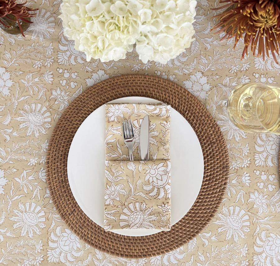 Kouboo Brown Laguna Round Rattan Placemat 