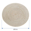 Kouboo Brown Laguna Round Rattan Placemat 