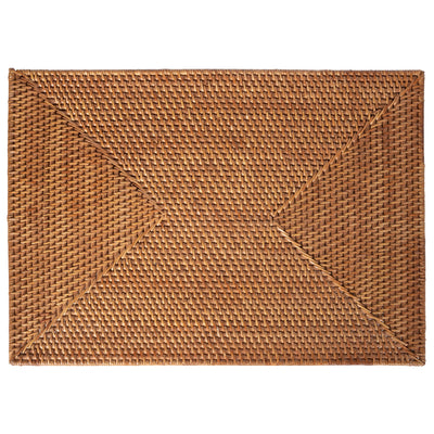 Loma Rectangular Rattan Placemat, Set of 2 Pieces