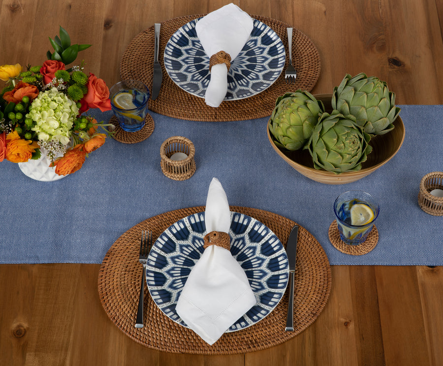 Loma Oval Rattan Placemat, Set of 2 Pieces