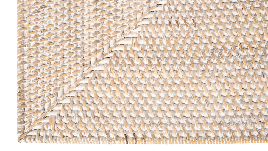 Loma Rectangular Rattan Placemat, Set of 2 Pieces