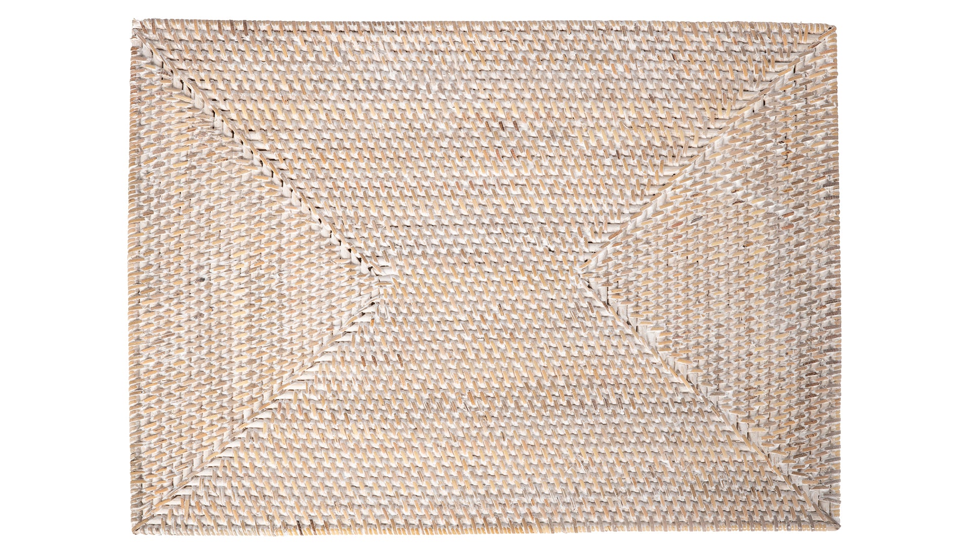 Loma Rectangular Rattan Placemat, Set of 2 Pieces