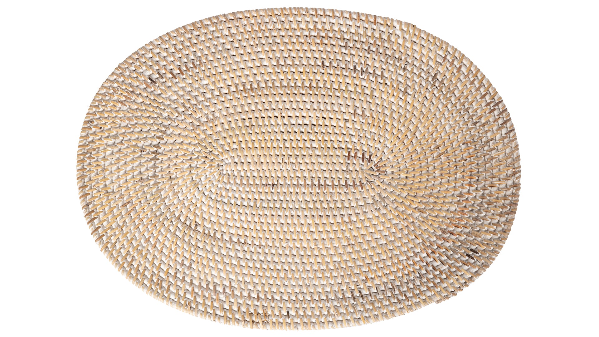 Oval Rattan Mat Loma Oval Rattan Placemats, Set of 2 | Kouboo