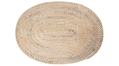 Loma Oval Rattan Placemat, Set of 2 Pieces