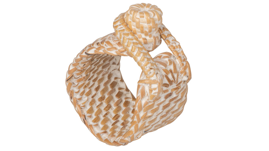 Loma Rattan Napkin Rings, Set of 4 Rings