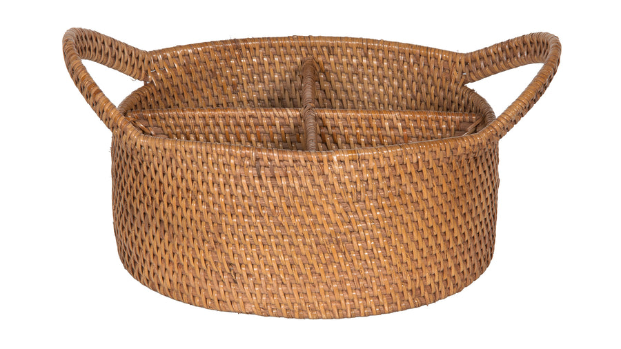 Loma Oval Rattan Utensil Caddy