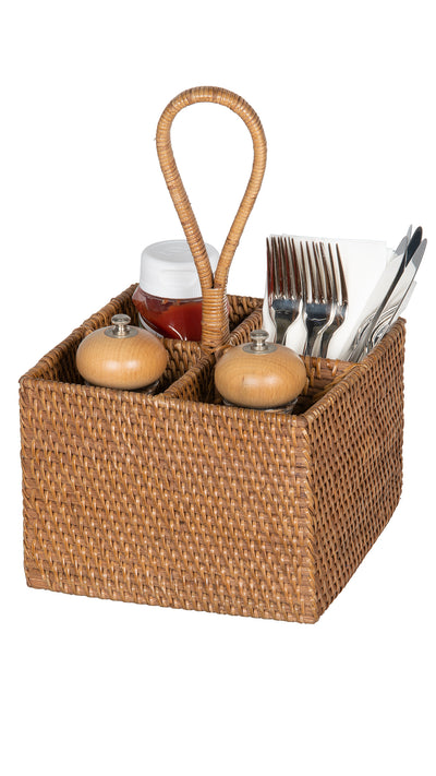 Loma Rattan Bottle Caddy