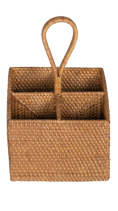 Loma Rattan Bottle Caddy