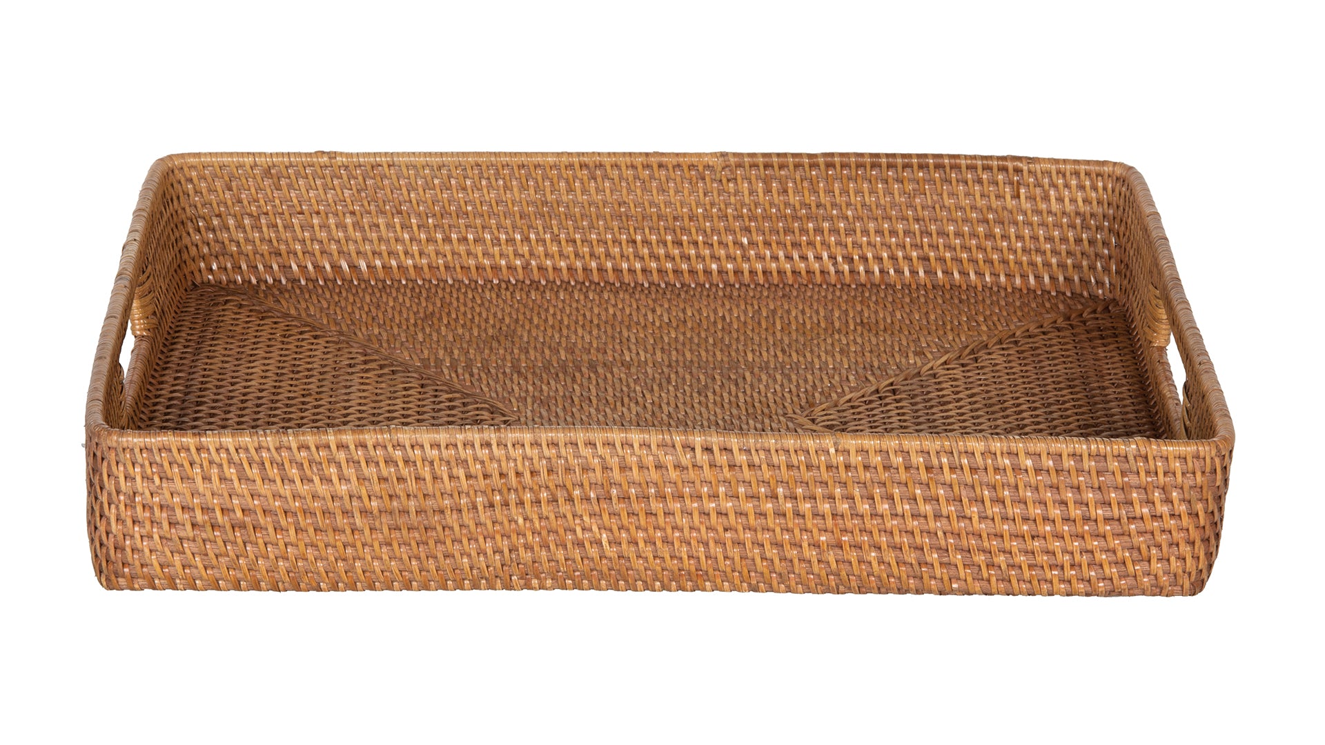 Loma Rectangular Rattan Serving Tray