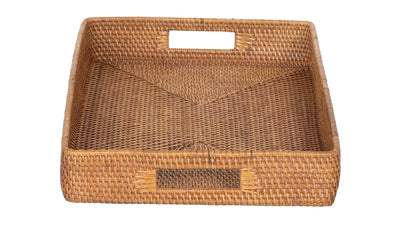 Loma Rectangular Rattan Serving Tray