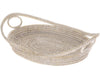 La Jolla Oval Rattan Tray with Looped Handles