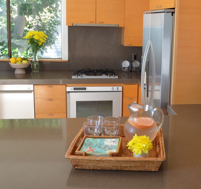 La Jolla Rattan Square Serving Tray