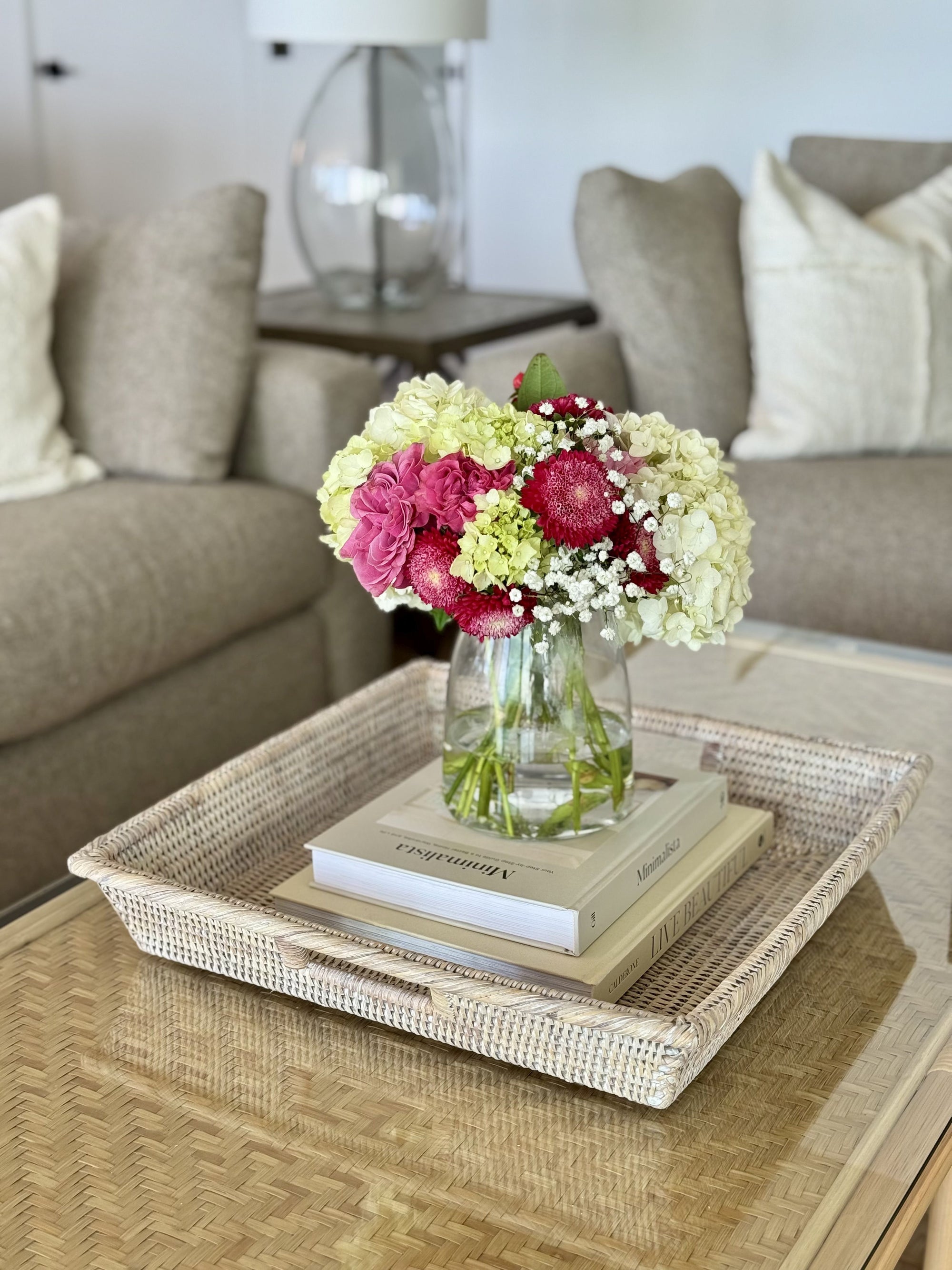 La Jolla Rattan Square Serving Tray