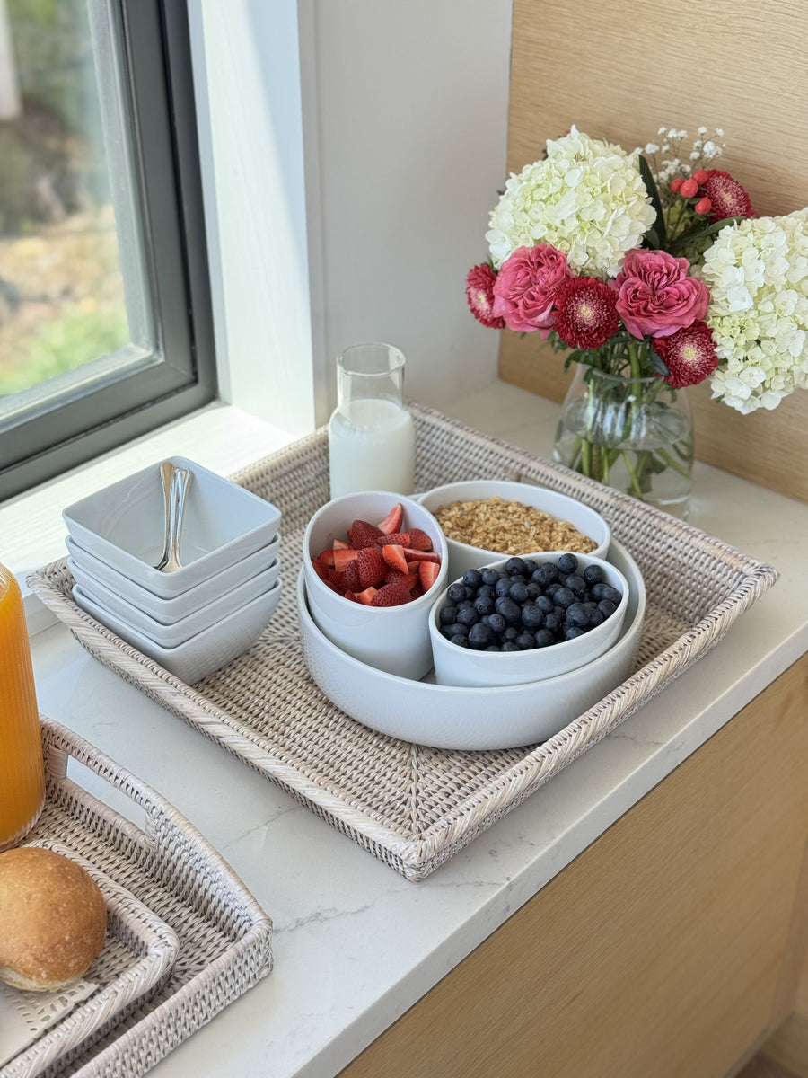 La Jolla Rattan Square Serving Tray
