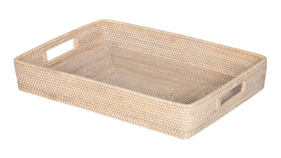 Loma Rectangular Rattan Serving Tray