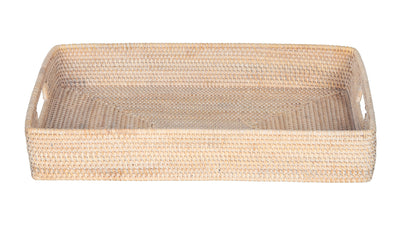 Loma Rectangular Rattan Serving Tray