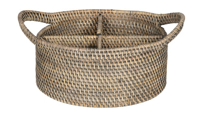 Loma Oval Rattan Utensil Caddy