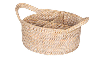 Loma Oval Rattan Utensil Caddy