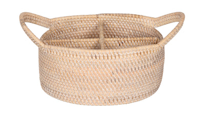 Loma Oval Rattan Utensil Caddy