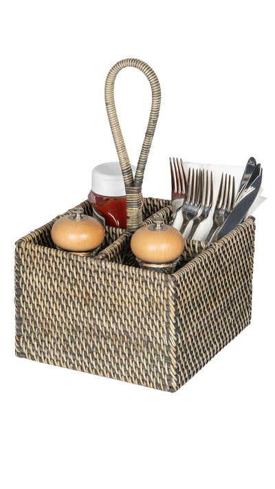 Loma Rattan Bottle Caddy