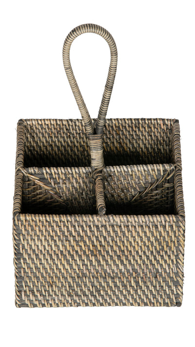 Loma Rattan Bottle Caddy