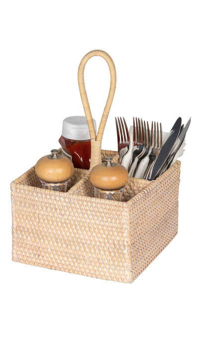 Loma Rattan Bottle Caddy