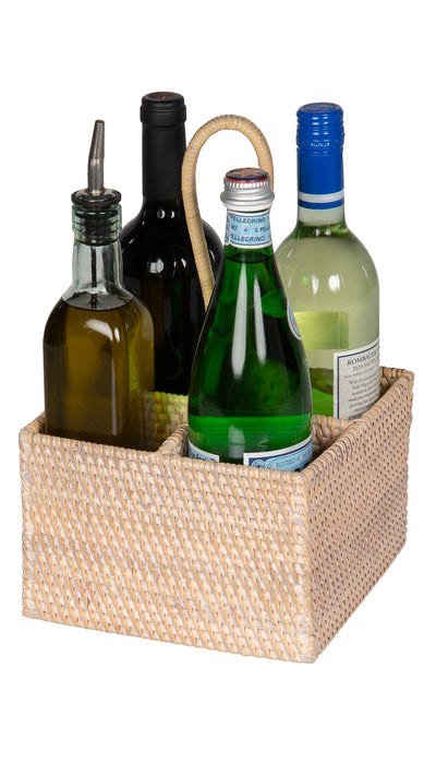 Loma Rattan Bottle Caddy