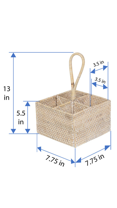 Loma Rattan Bottle Caddy