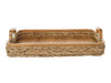 Rectangular Anson Serving Tray in Sea Grass with Solid Wood Bottom