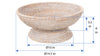 La Jolla Pedestal Rattan Fruit Bowl, Large