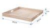 La Jolla Square Rattan Jumbo Sized Centerpiece and Ottoman Tray