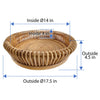 Rattan Loop Fruit and Vegetable Bowl & Decorative Centerpiece