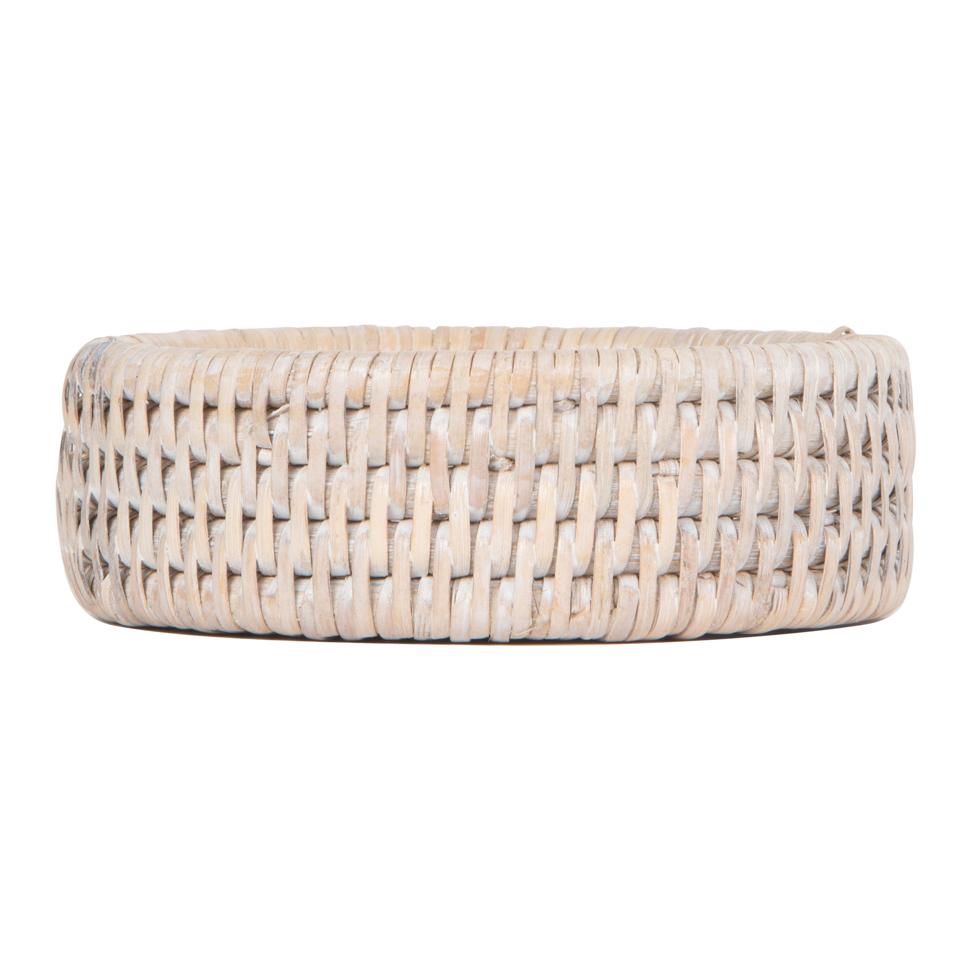 La Jolla Rattan Wine Bottle Holder & Coaster