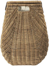 Wicker Hamper with Liner, 2 Load Capacity