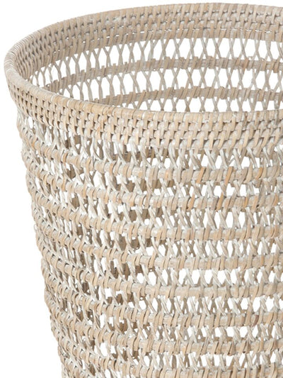 La Jolla Rattan Mesh Round Waste Basket